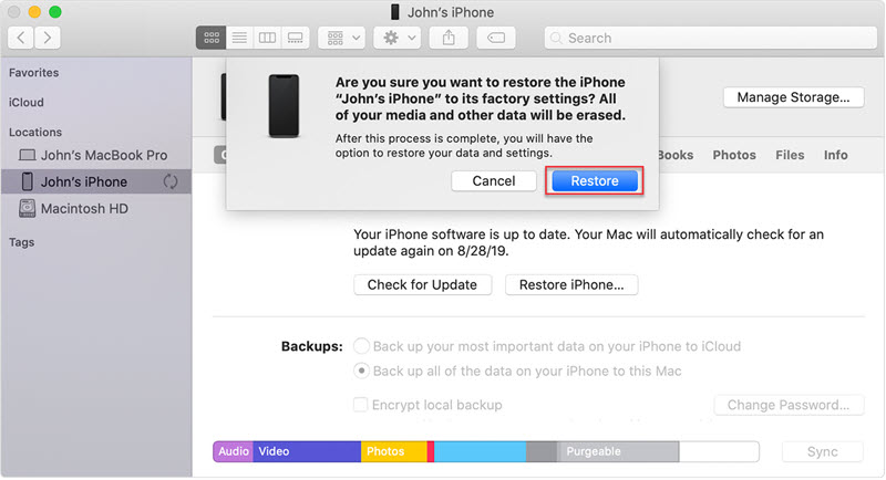 unlock iphone password without losing data by recovery mode